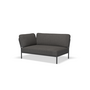 Level Lounge Sofa // Left corner  / Dark grey frame
