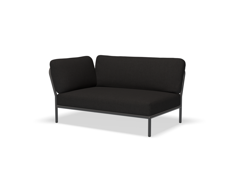 Level Lounge Sofa // Left corner  / Dark grey frame
