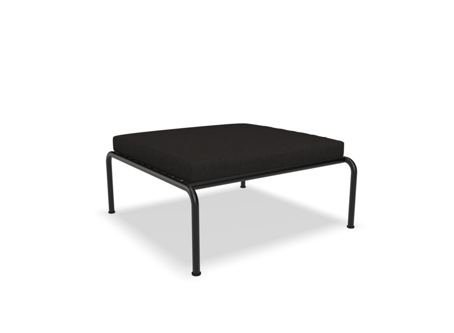 Avon // lounge ottoman / zwart frame