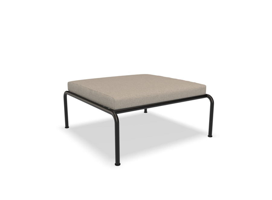 Avon // lounge ottoman / zwart frame