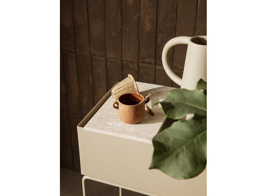 SHOWROOM // Tray for plant box / Marmer / Beige / 26 x 1,5 x 17 cm