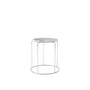 SHOWROOM // Wire Stool / Marble top Bianco Carrara