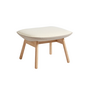 SHOWROOM // Uchiwa Ottoman / Oak Base / front Flamiber Cream A5 / back Canvas 244
