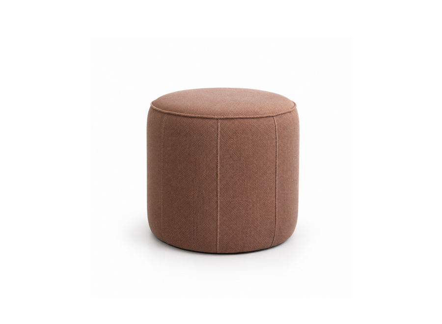 SHOWROOM // Tahi poef / rond oranje