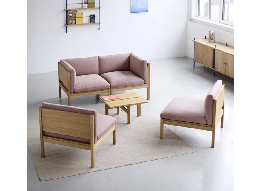 SHOWROOM // Moebe Modular Sofa / 1-seat / Re-Wool 2 - 648 (Sof pink)