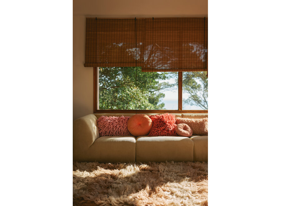 Fluffy cushion / blush / 60 x 40