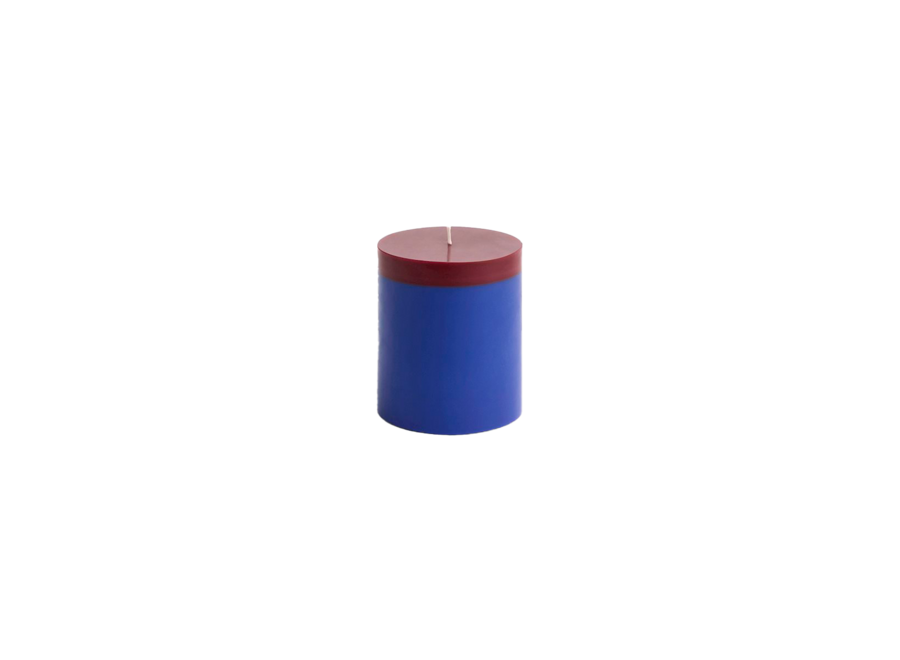Silo Candle // Medium / Royal blue and bordeaux