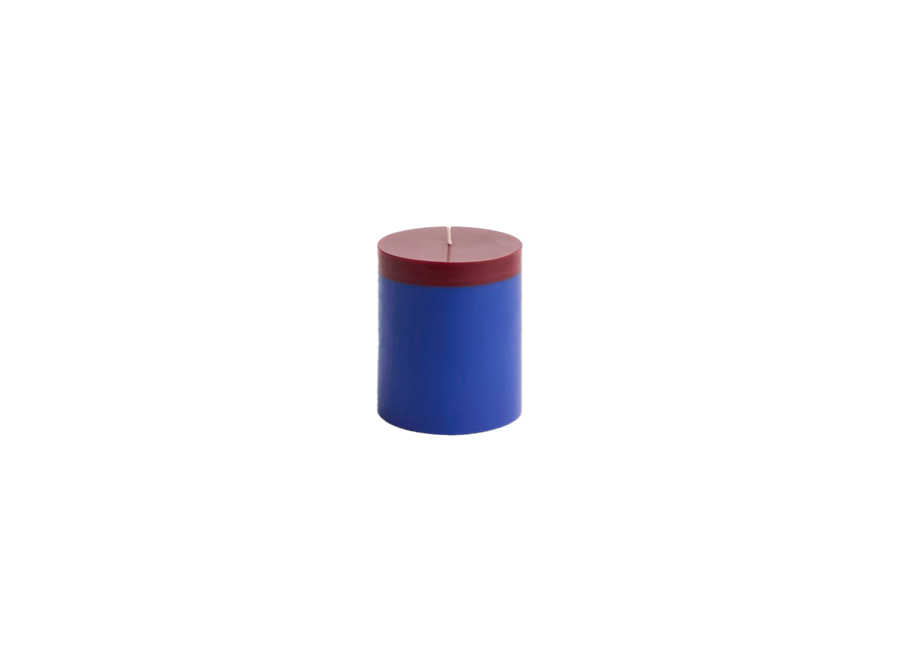 Silo Candle // Medium / Royal blue and bordeaux