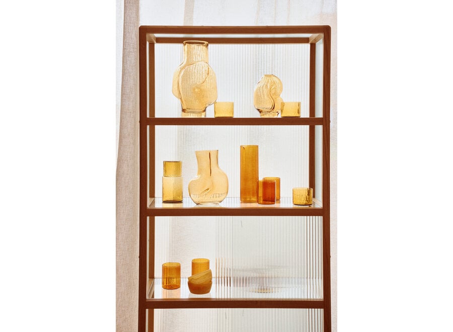 Gleam Glass Vase // Medium / Amber