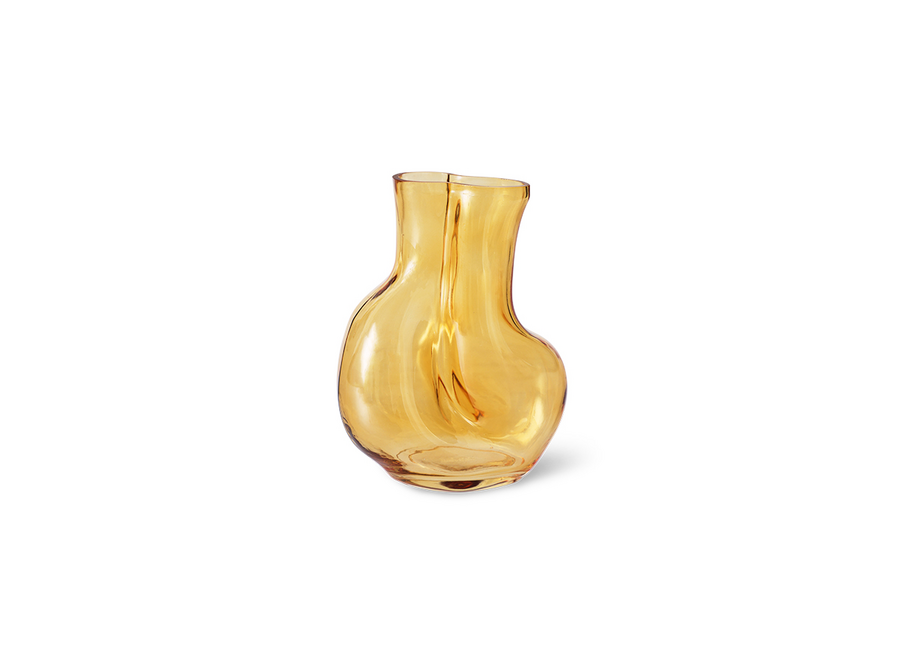 Gleam Glass Vase // Medium / Amber
