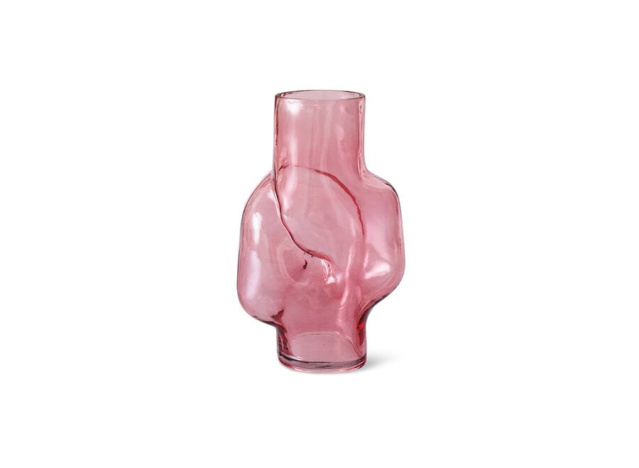 Gleam Glass High Vase // Large / Rose