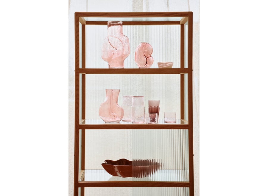 Gleam Glass High Vase // Large / Rose