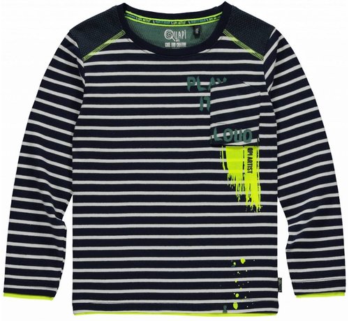 Quapi Levi longsleeve navy stripe