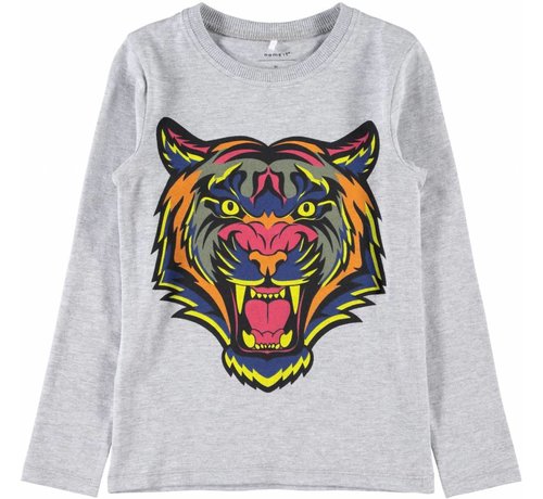 Name it 13167218 Nkmrussel longsleeve grey melange