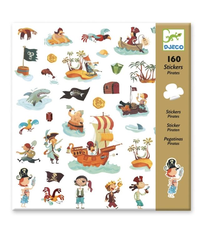 DJECO Stickers pirates 160 stuks