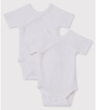 Petit Bateau overslag rompers 2-pack