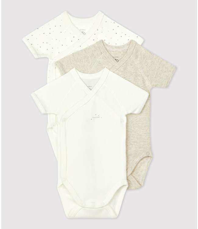 Petit Bateau Rompers 3 pack overslag