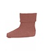 mp Denmark Ida rib baby socks copper brown glitter