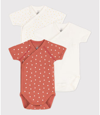 Petit Bateau 3 crossover rompers