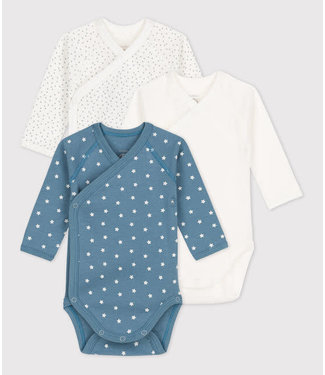 Petit Bateau 3 crossover rompers