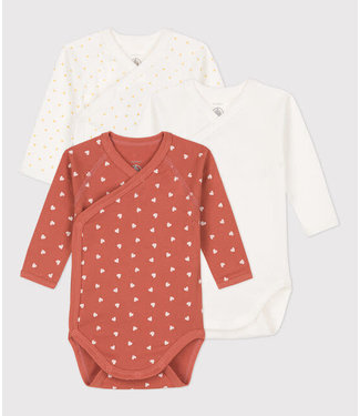 Petit Bateau 3 crossover rompers