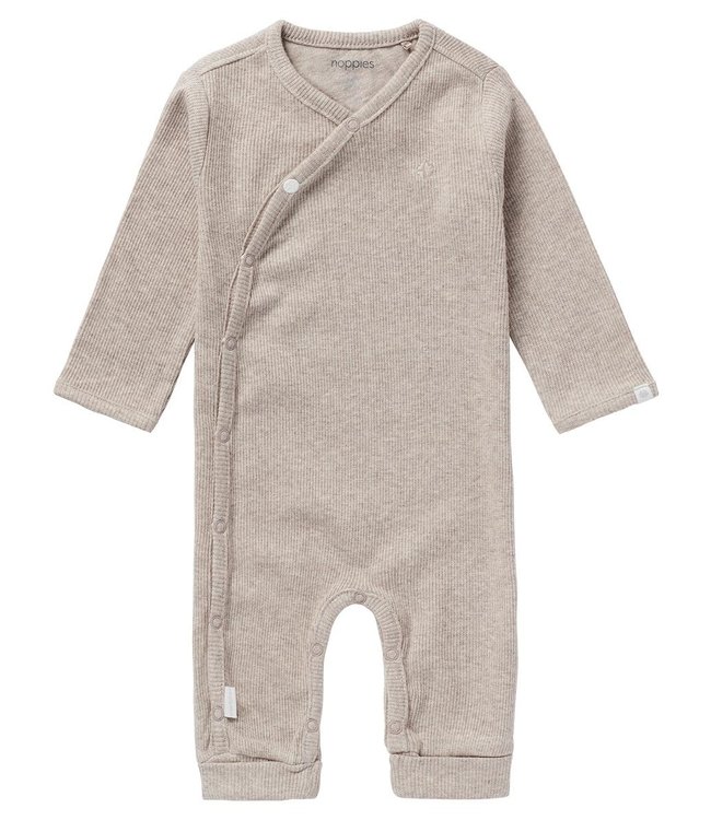 Noppies Rib playsuit Nevis taupe melange 14n1110