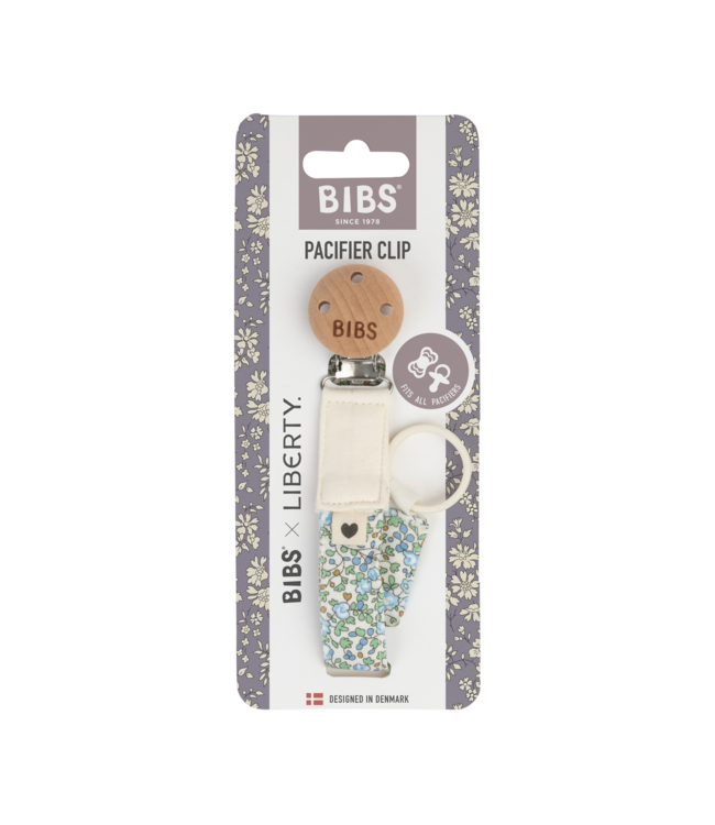 BIBS BIBS x Liberty Pacifier Clip Eloise Ivory