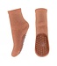 mp Denmark Celina glitter socks with anti-slip Copper brown