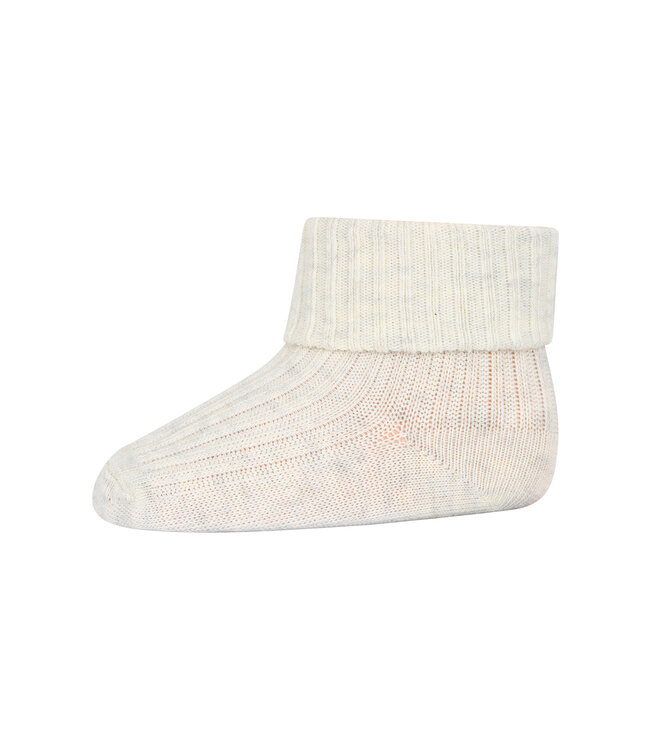 mp Denmark Cotton rib socks creme melange
