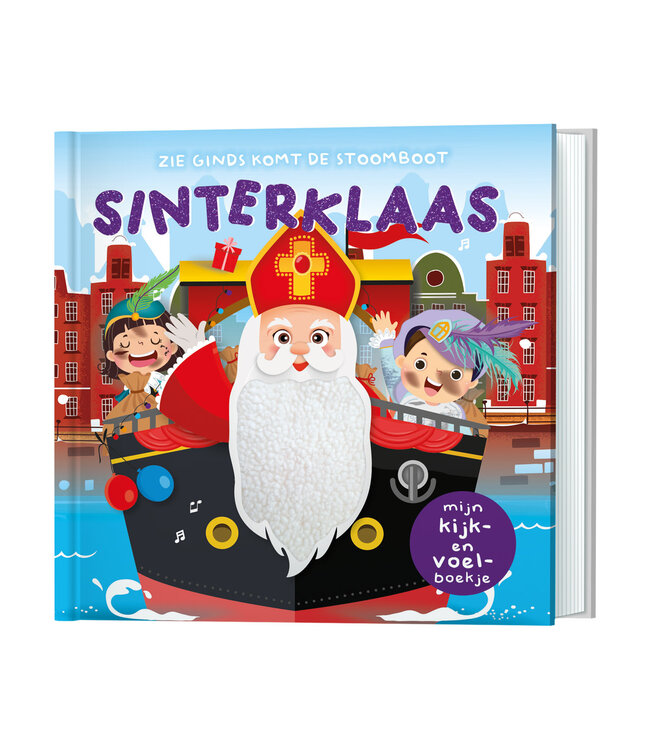 Piraten & Prinsessen Kijk en Voel boekje Zie ginds komt de stoomboot Sinterklaas
