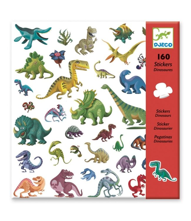 DJECO Stickers Dinosaurs 160 stuks