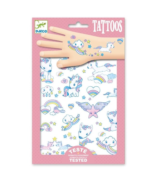 DJECO Unicorn  tattoos 2 vellen