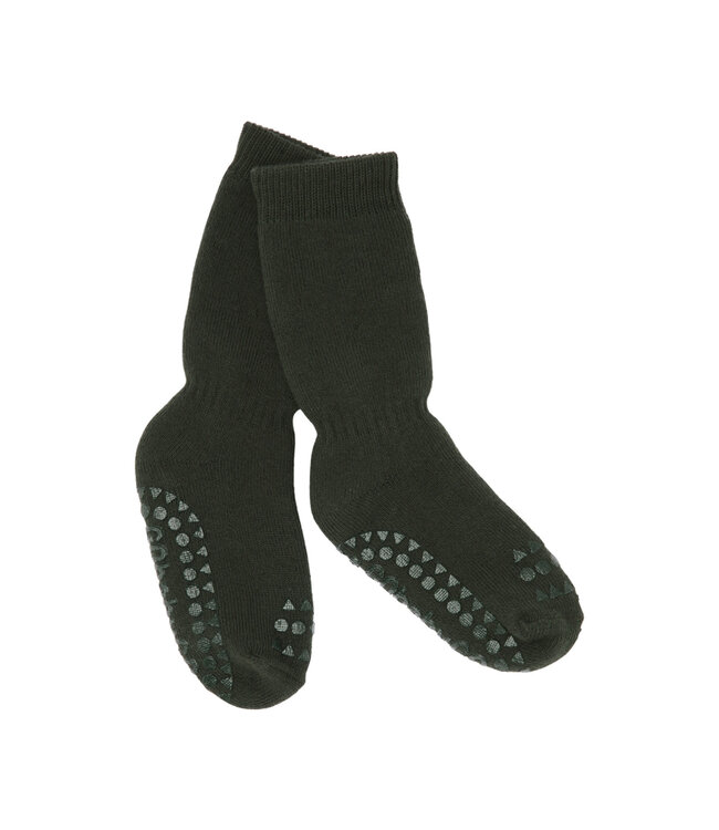 Non-slip Socks Cotton - Forest green