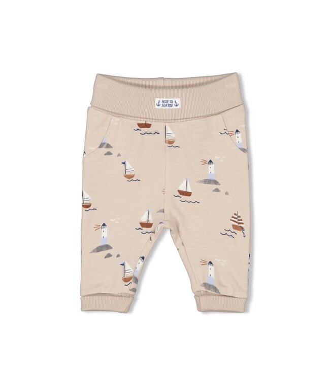 Feetje 52202138 Broek AOP - Let's Sail Zand