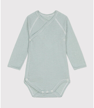 Petit Bateau Overslagromper lange mouw