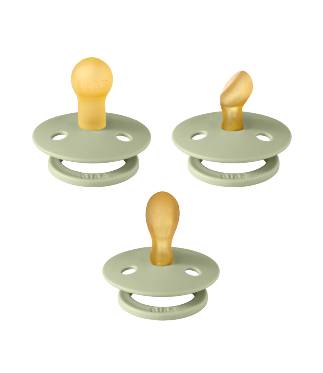 BIBS Try-it-3 pack Collection - Sage Size 1 Sage