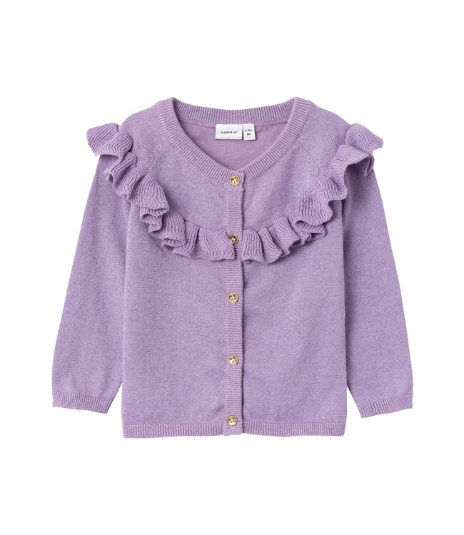 Name it baby NBFRESINE LS KNIT CARD 13222985 Lavender Mist