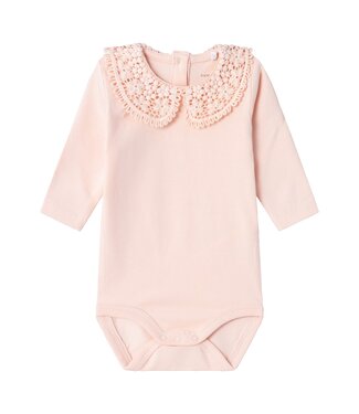 Name it baby Romper met kraagje - Sepia Rose