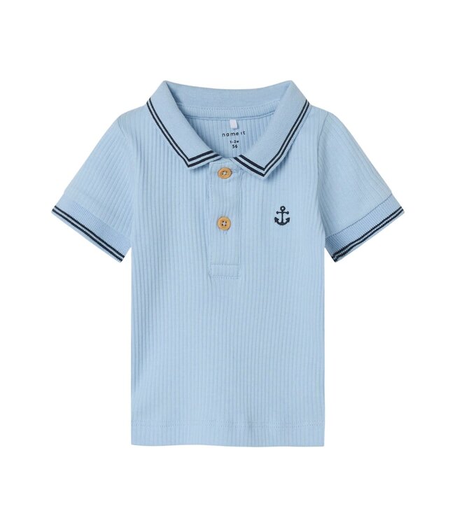 Name it baby NBMFRIMAN SS POLO 13228048 Chambray Blue