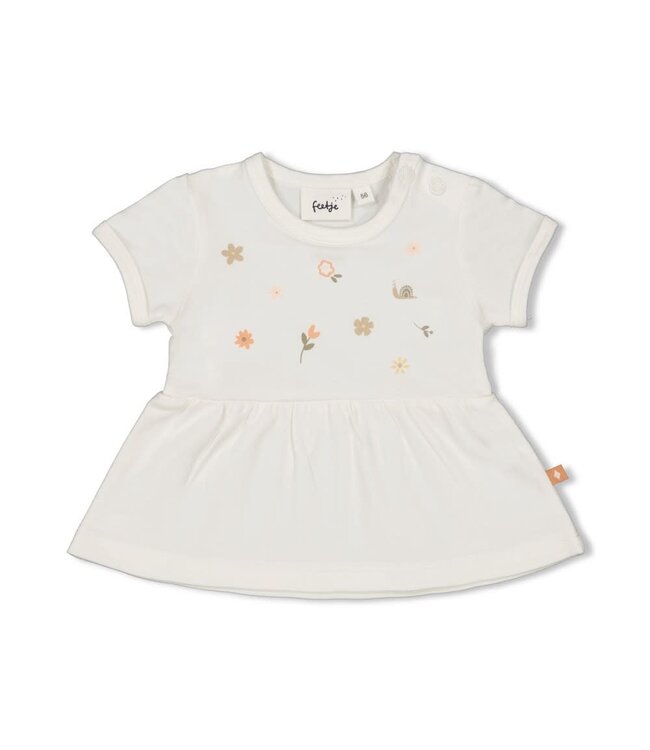 Feetje 51700848 T-shirt - Bloom With Love Offwhite