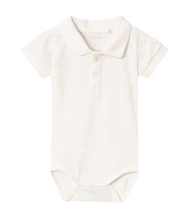 Name it baby NBMHADDO SS POLO BODY 13229757 Bright white