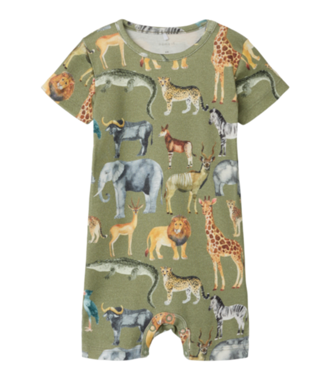 Name it baby 13229730 NBMJASEN SUNSUIT - Oil Green