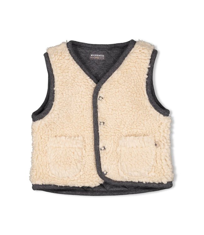 Feetje 51200027 Omkeerbaar gilet - Camp Wilderness Antraciet melange