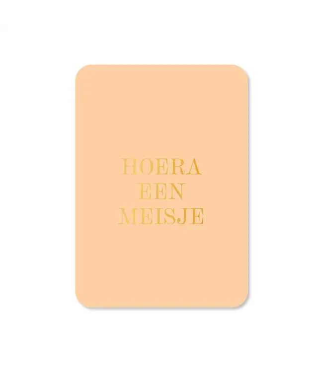 Piraten & Prinsessen A6 enkele Kaart met envelop - Hoera een meisje!