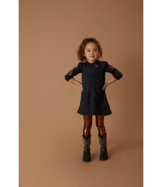 91400391 Blouse jurk Forest Fancy Antraciet Piraten en Prinsessen