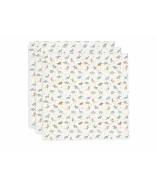 Jollein Hydrofiele Doek Small 70x70cm Roarsome (3pack)  535-851-67100