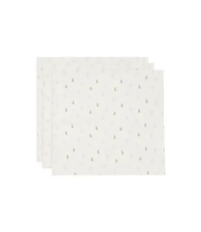 Jollein Hydrofiele Doek Small 70x70cm Happy Miffy - Nougat - 3 Stuks