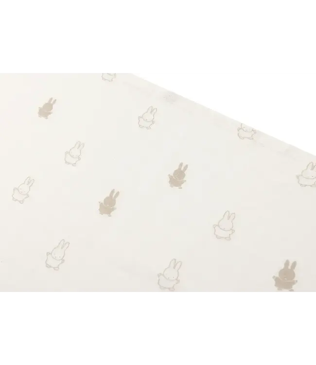 Jollein Hydrofiele Doek Small 70x70cm Happy Miffy - Nougat - 3 Stuks