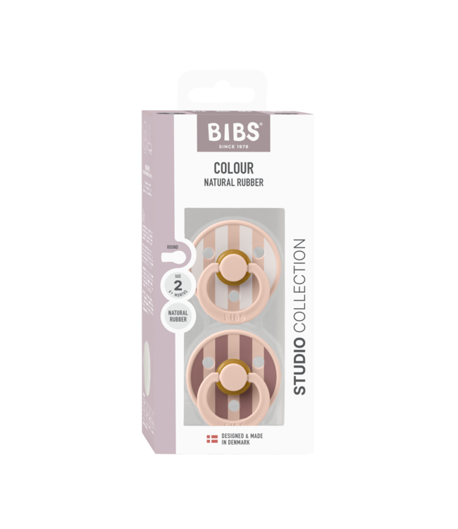 BIBS Studio Colour Block 2 pack Blush mix