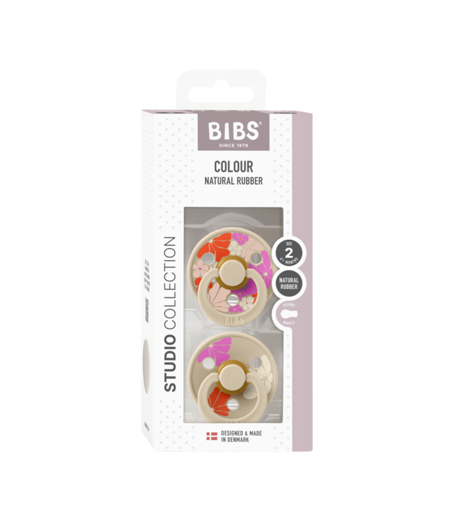 BIBS Studio Colour Morning Bloom 2 pack Vanilla